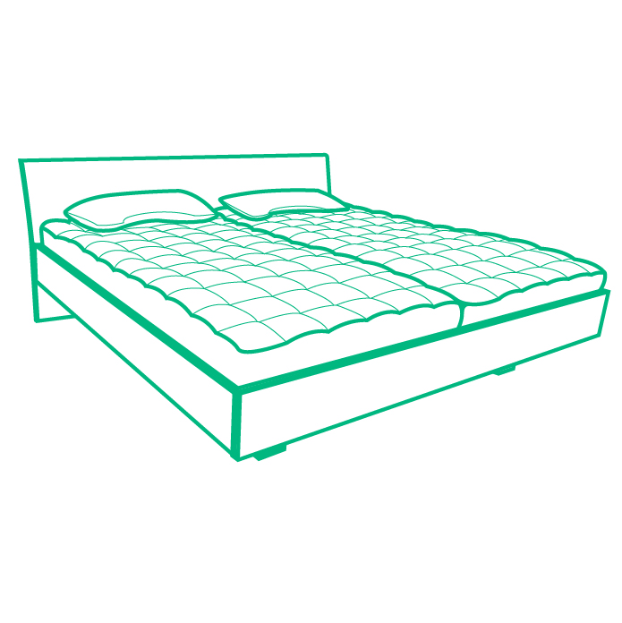 Schlafberatung Bett mit Schlafsystem